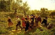 august malmstrom paret ut oil painting artist